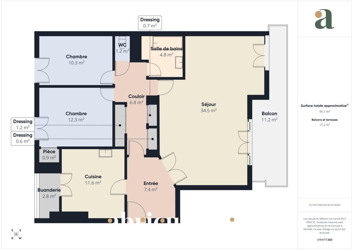 Appartement à vendre, 94m², Aix-en-Provence