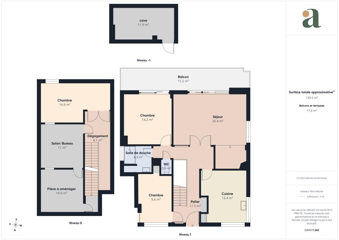 Appartement à vendre, 140m², Argenteuil