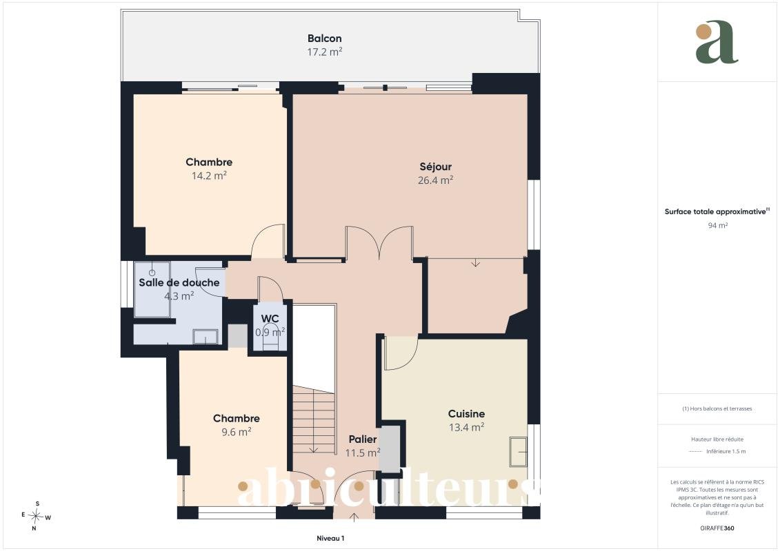 Appartement à vendre, 94m², Argenteuil
