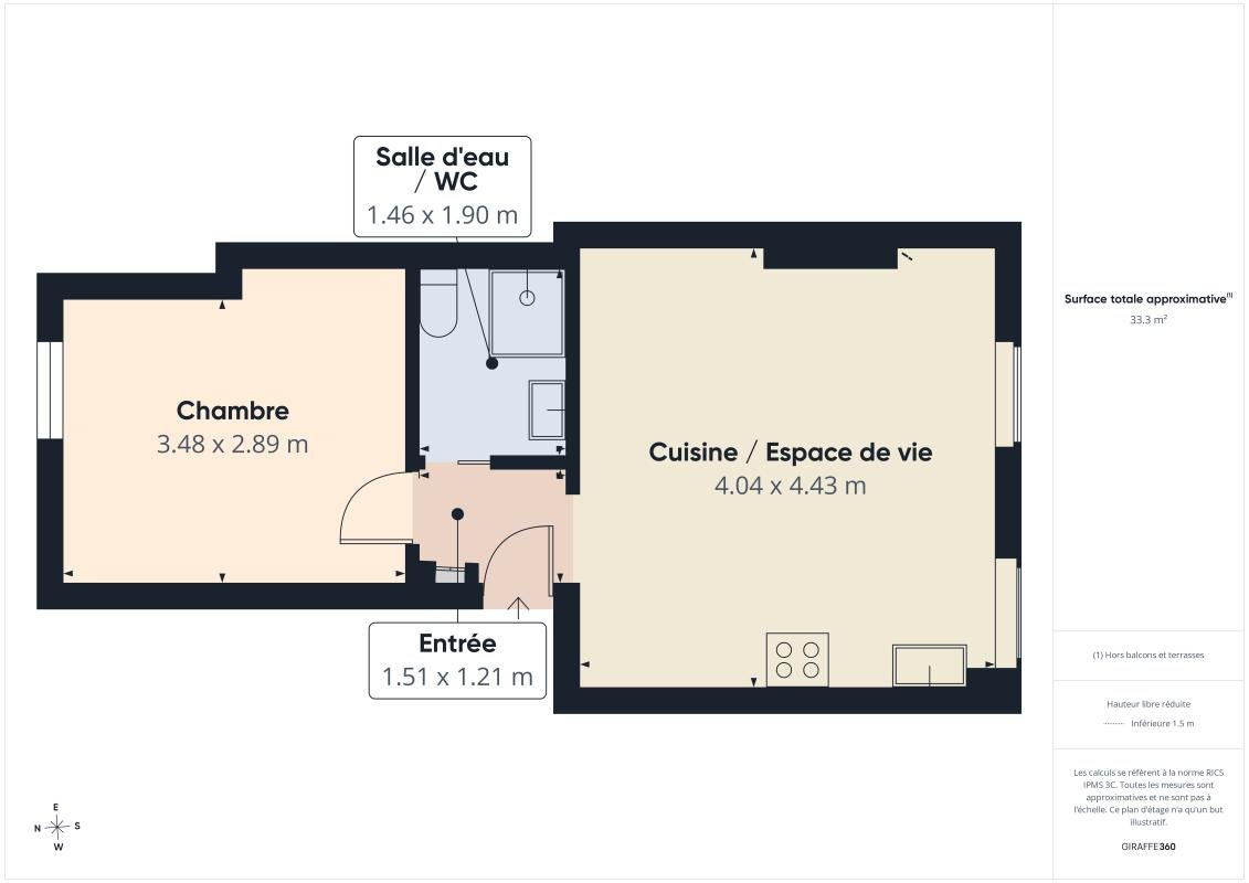 Appartement à vendre, 33m², Vincennes