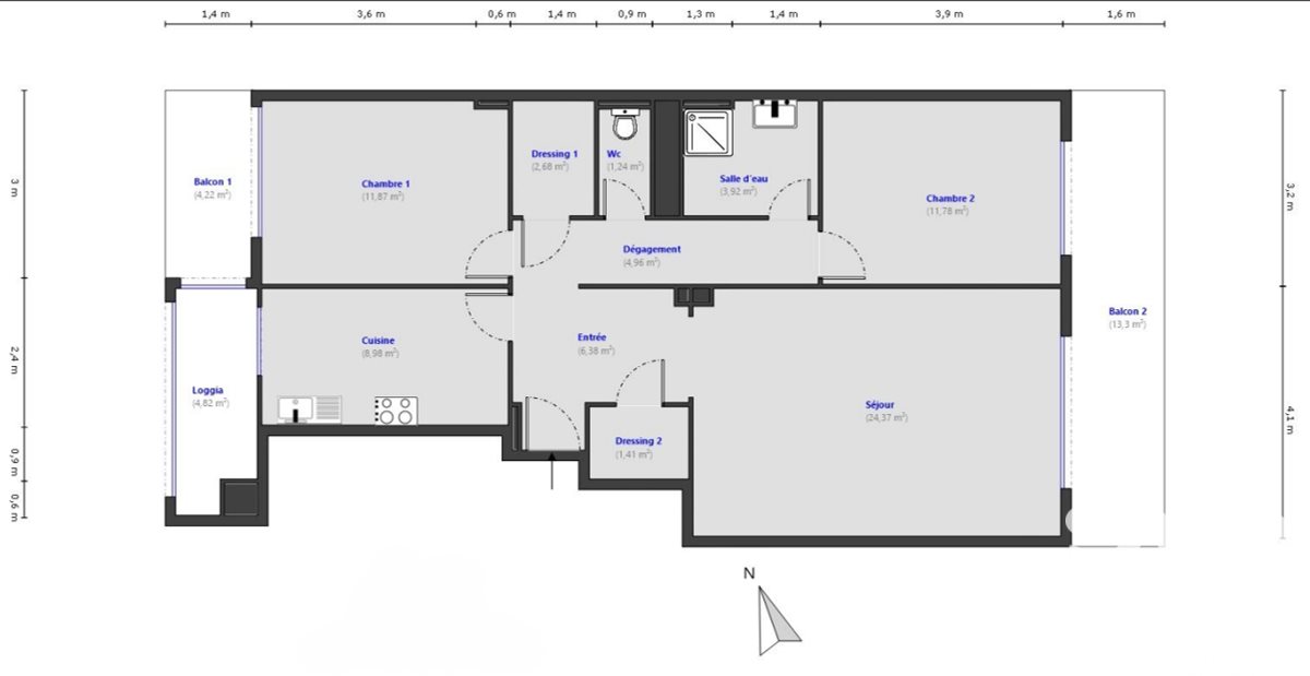 Appartement – Nice, Terron, Fabron - Vue 2