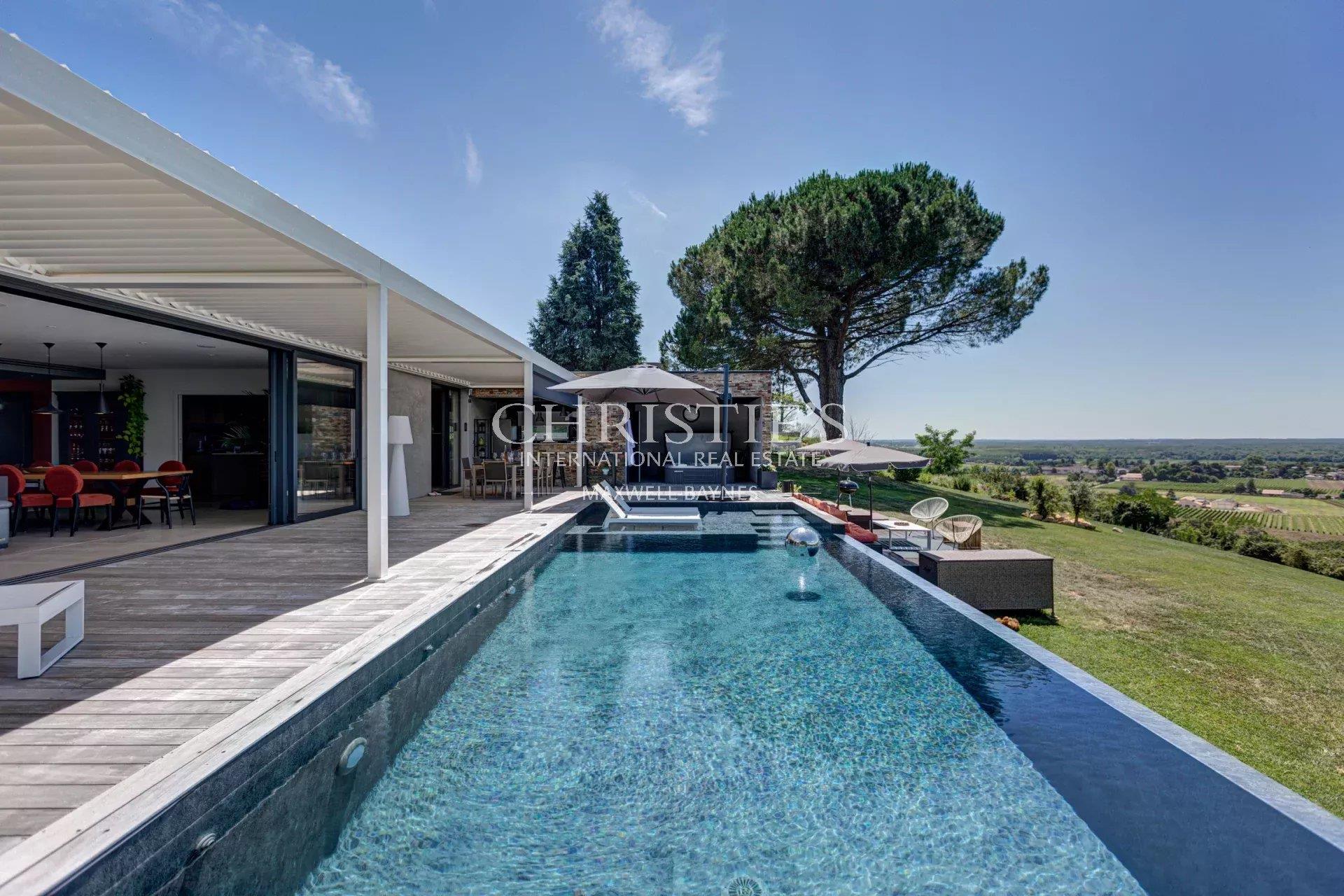Architect's villa 2021, breathtaking view, Bordeaux