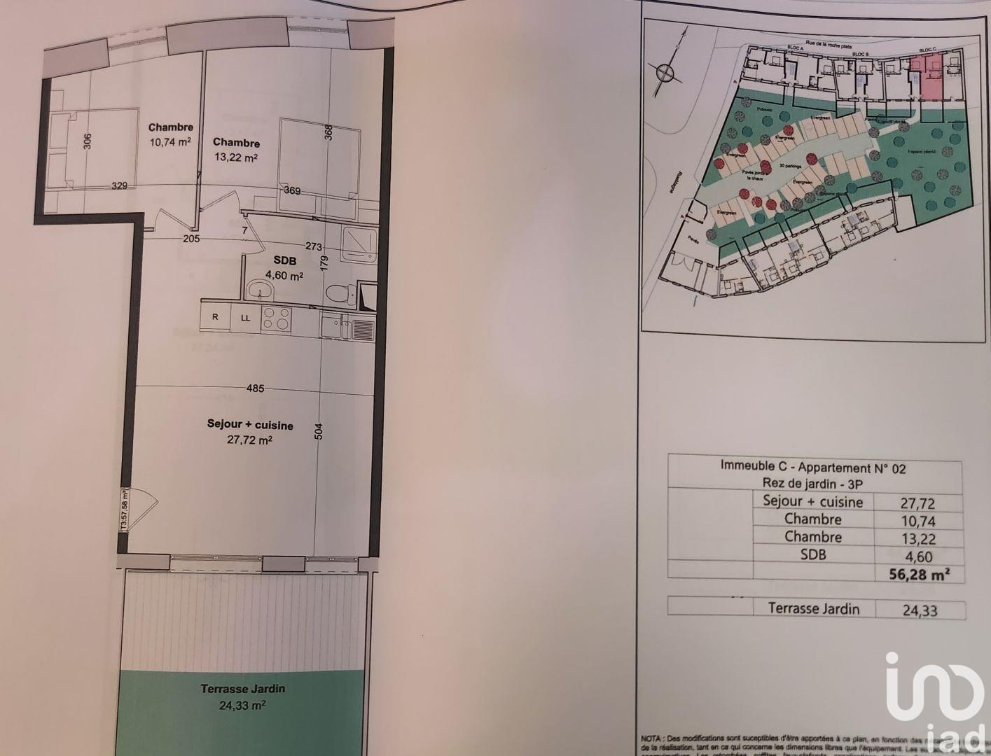Appartement à vendre, 56m², Etampes