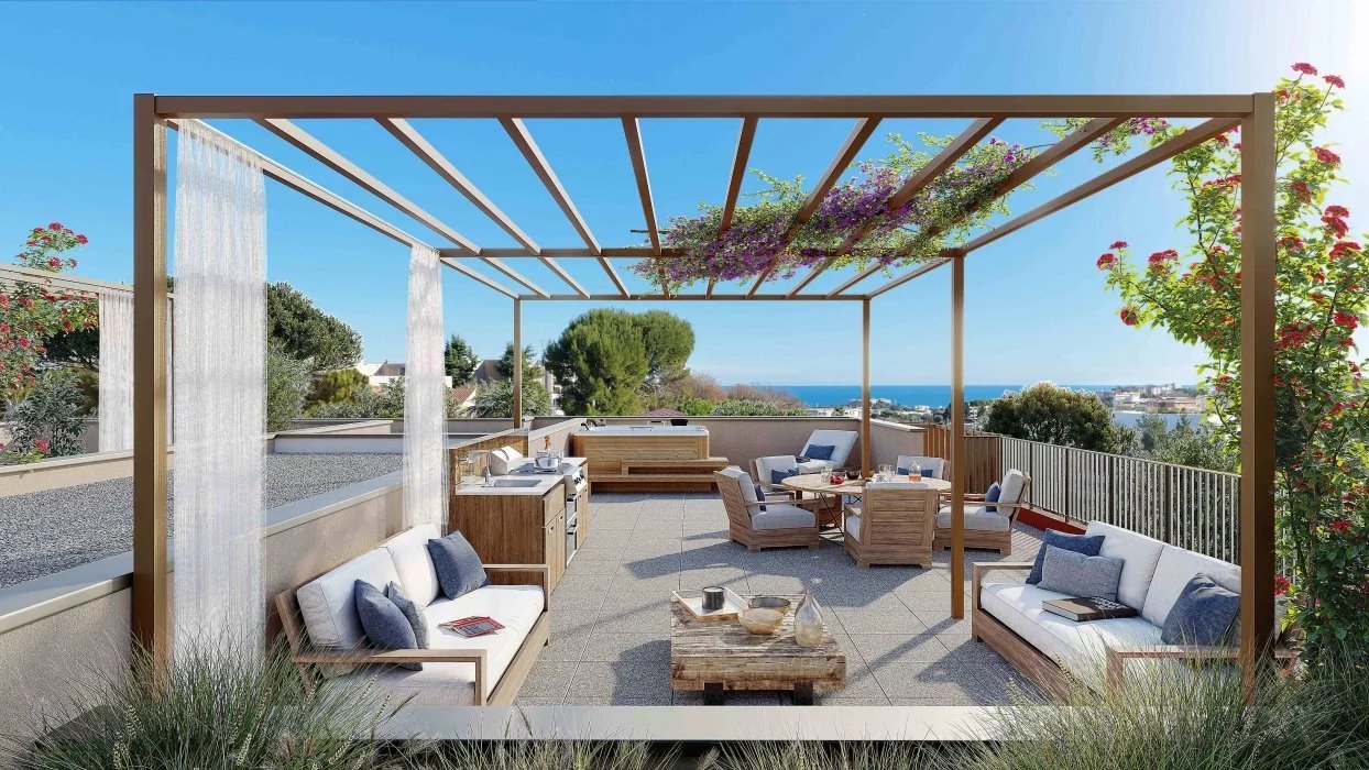 Antibes - Roof Terrace Villa - 3 Rooms - Sea View - South Exposure