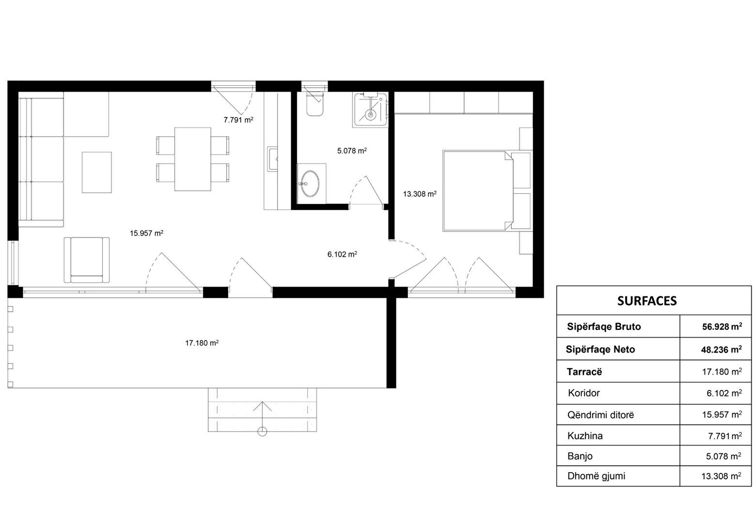Maison à vendre, 56m², Firminy