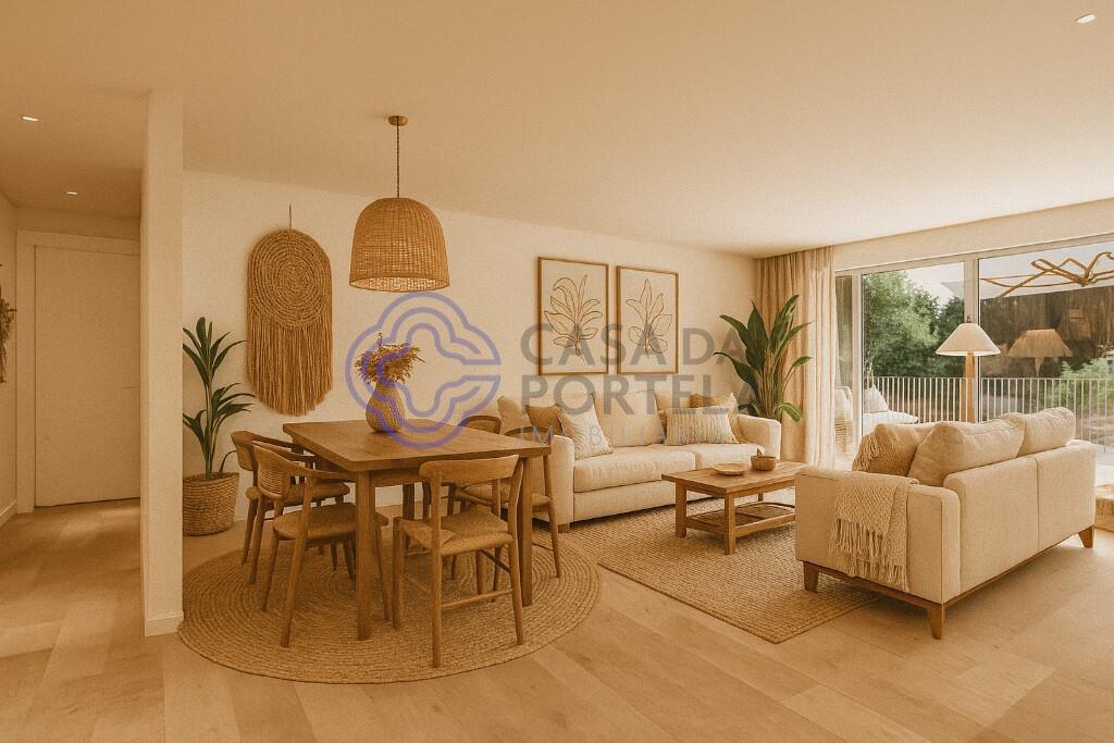 Appartement 2 chambres avec balcon et place de parking.
