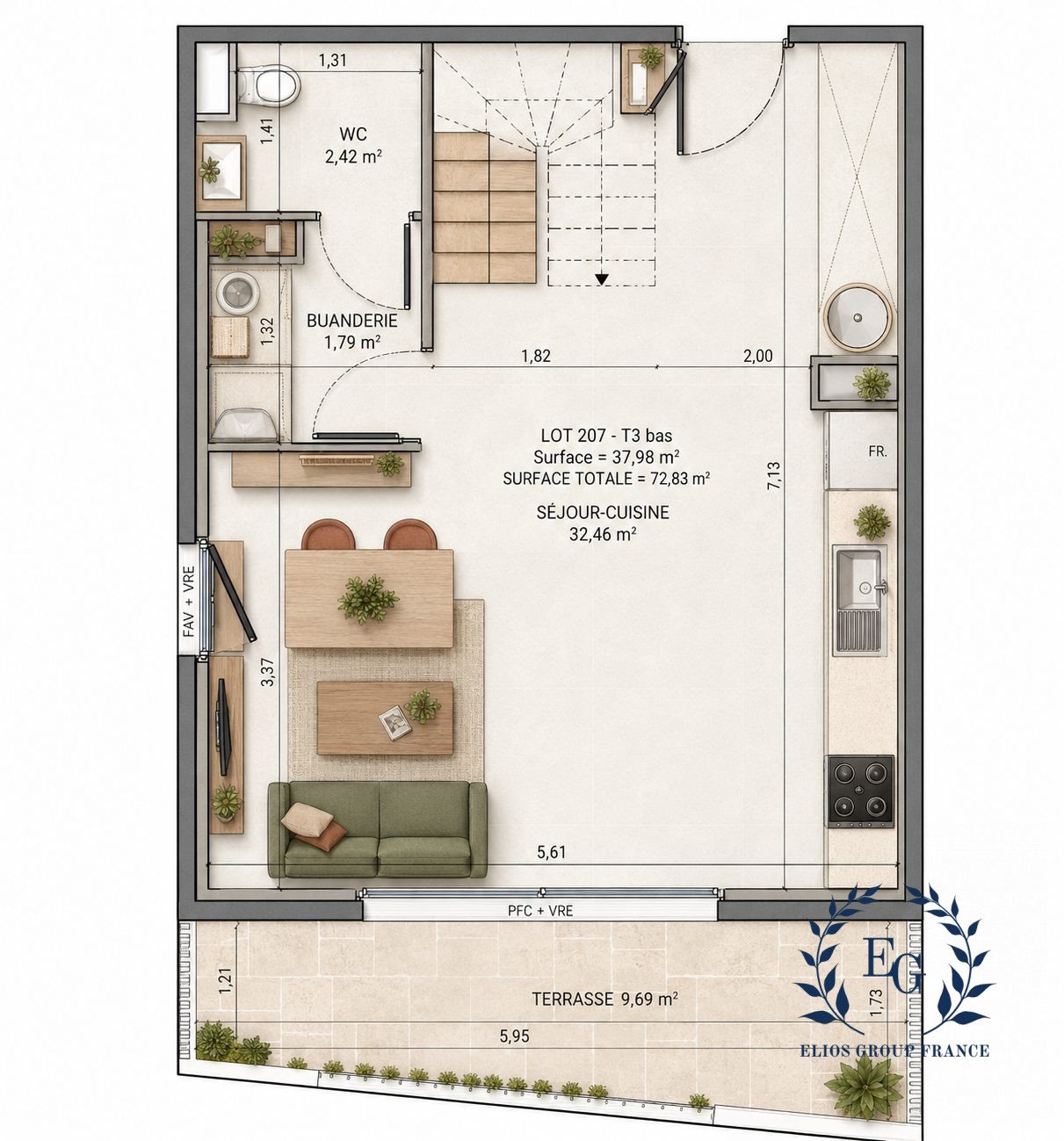 Appartement à vendre, 73m², Montpellier