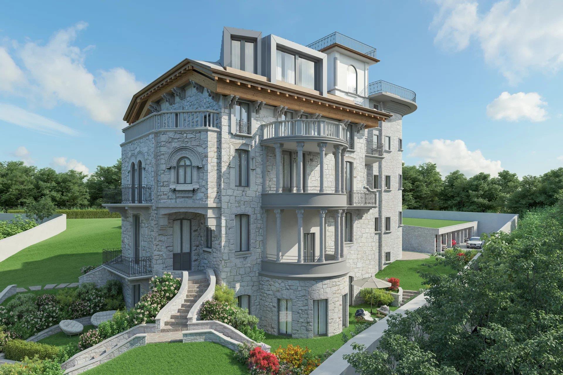 Prestigious period villa for sale in Baveno in need of renovation