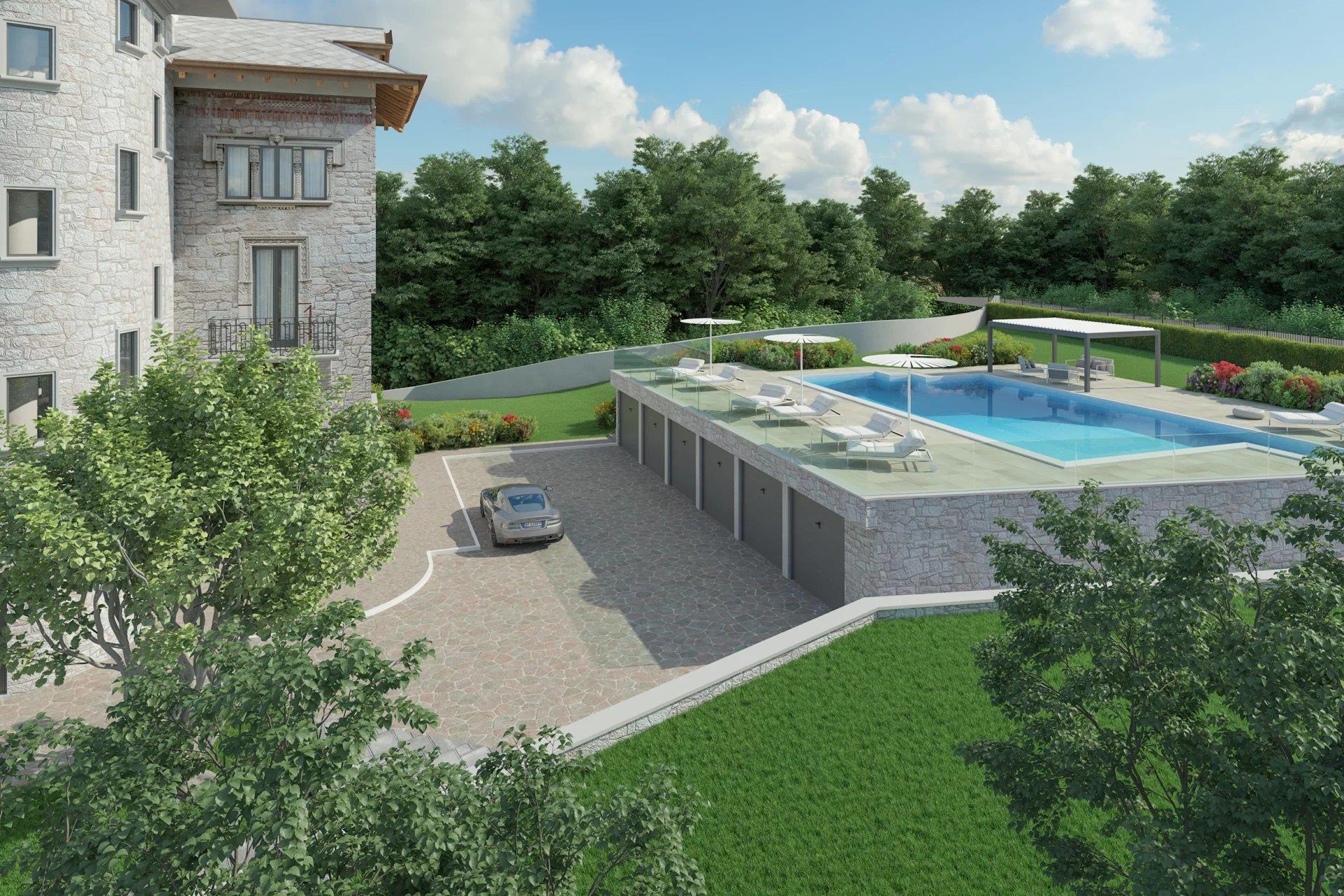 Prestigious period villa for sale in Baveno in need of renovation
