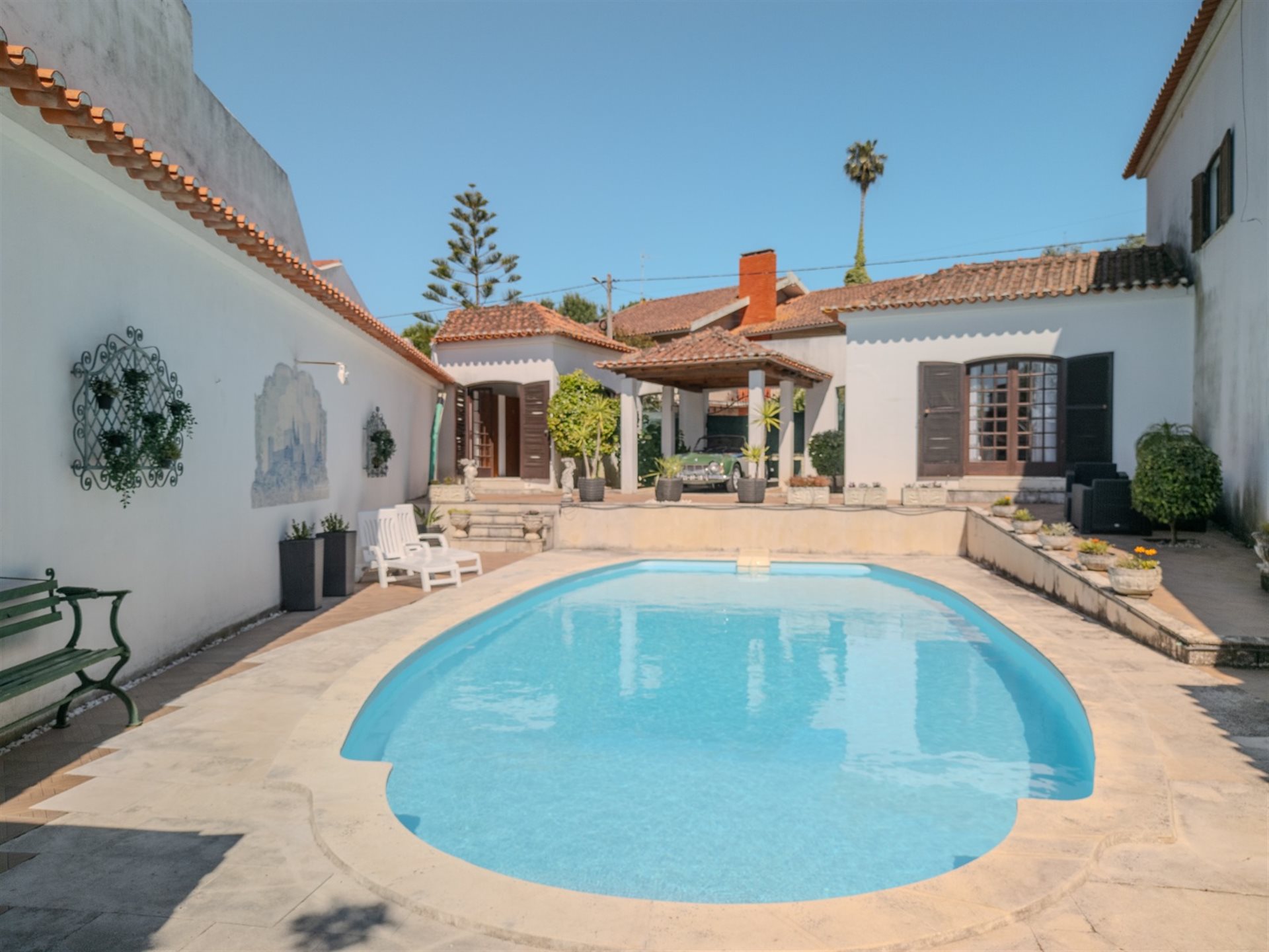Habitation V5 avec Piscine et Potager à Torres Novas