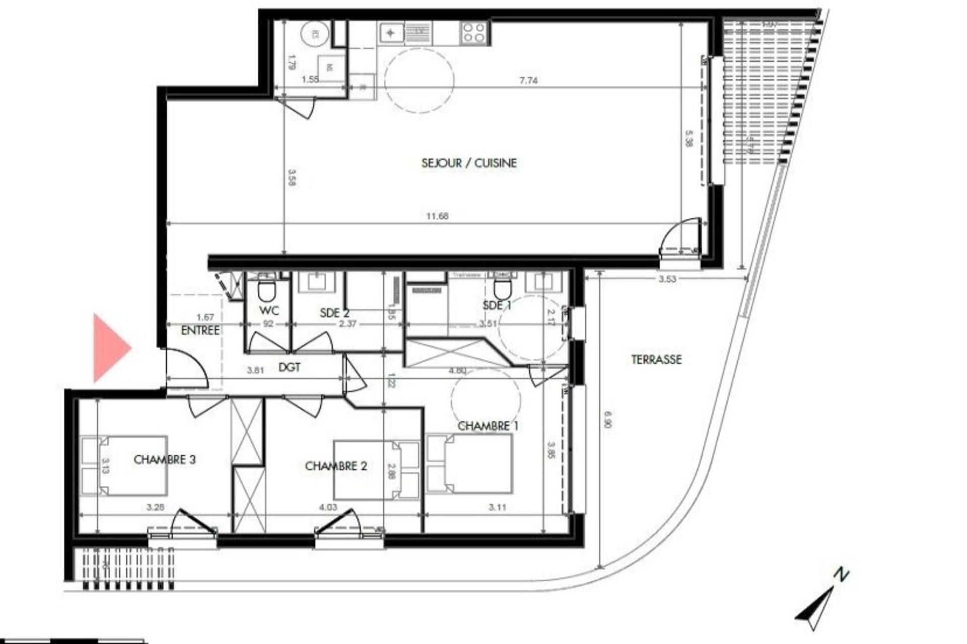 Appartement à vendre, 115m², Saint-Cyprien