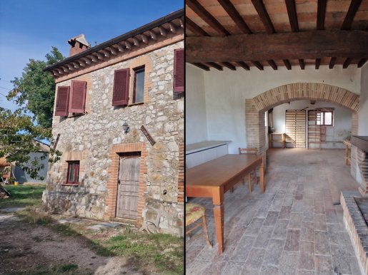 Casa isolada em pedra com jardim