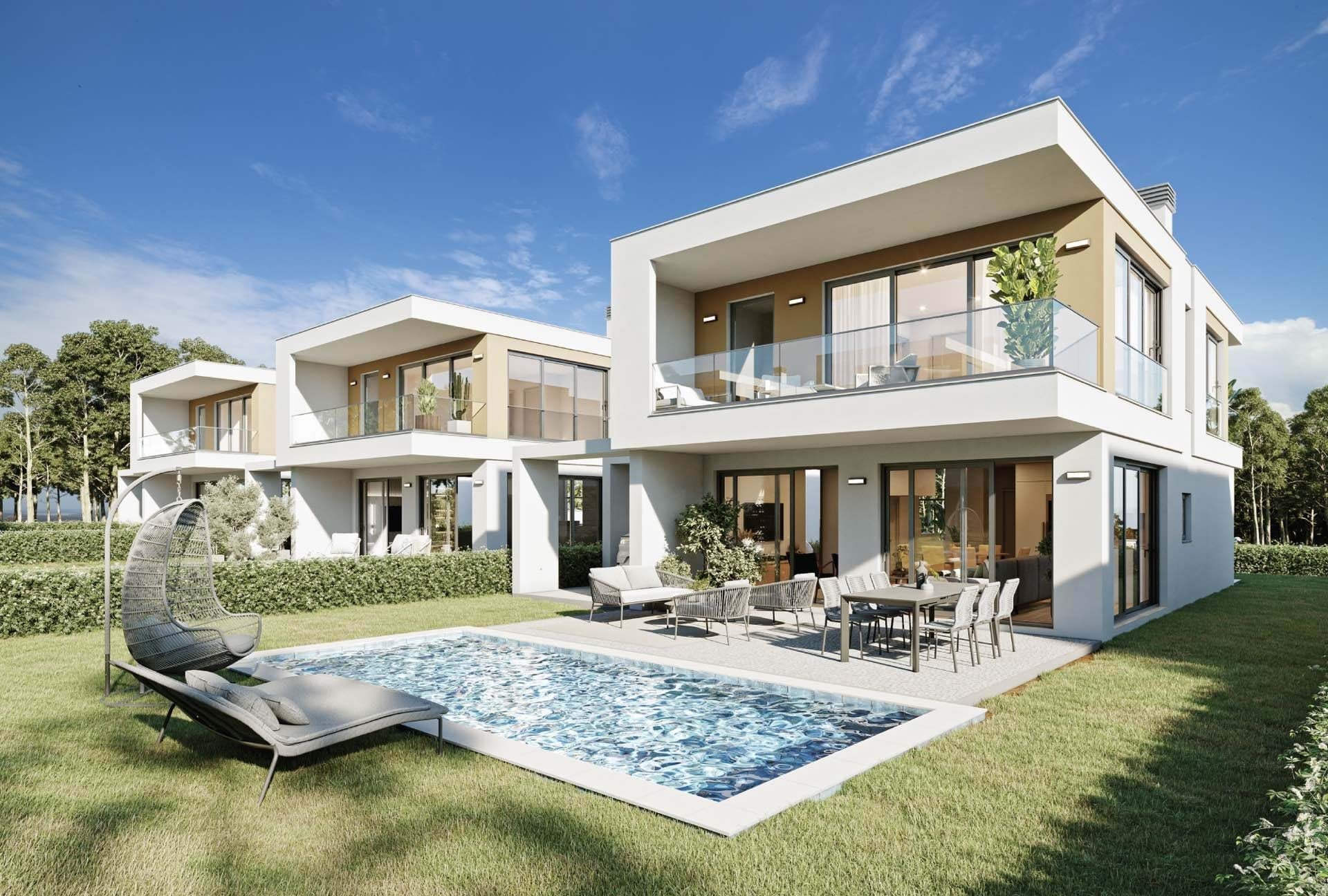 Nieuwe villa's 3 slaapkamers en zwembad | Zilverkust Portugal