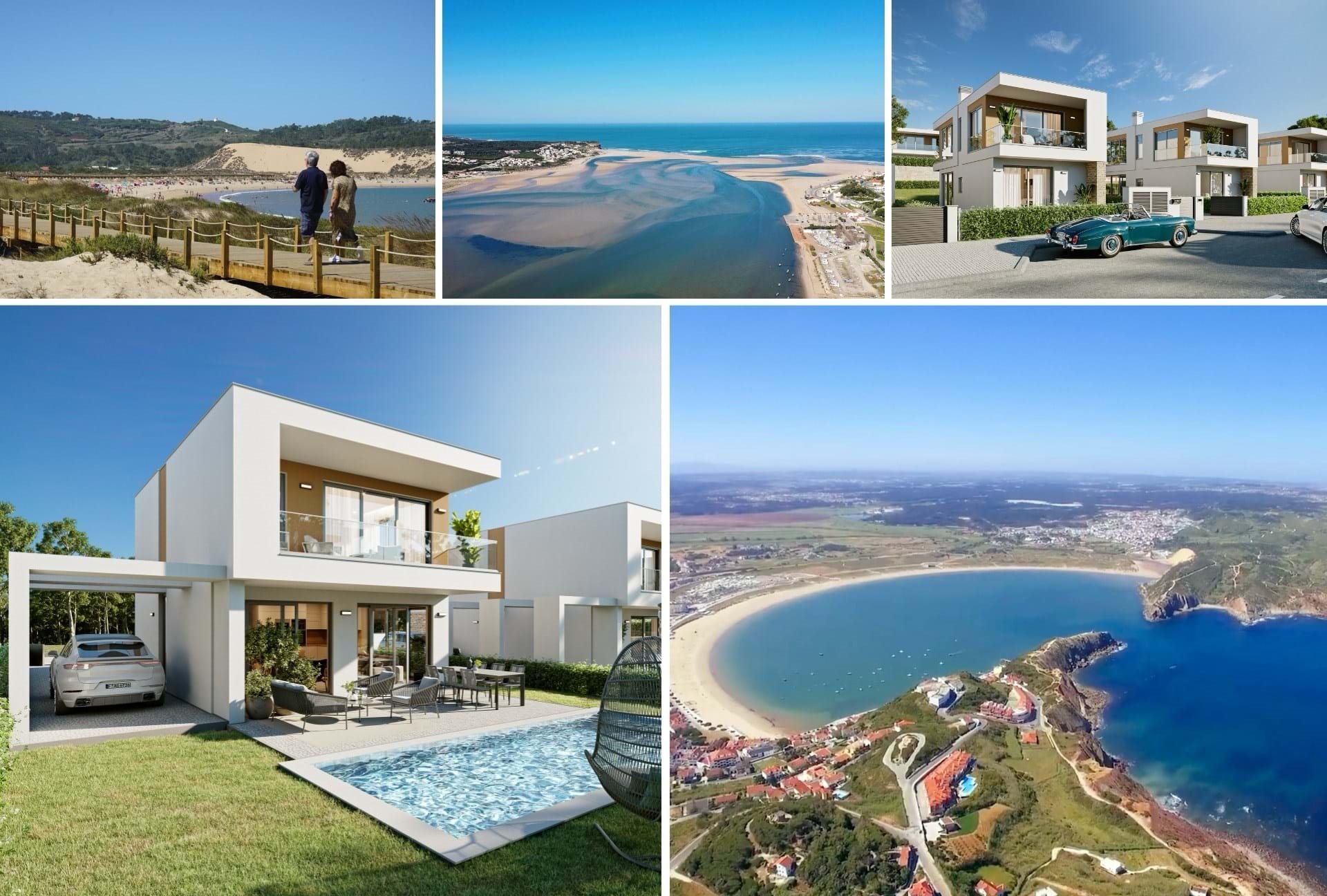 Nieuwe villa's 3 slaapkamers en zwembad | Zilverkust Portugal