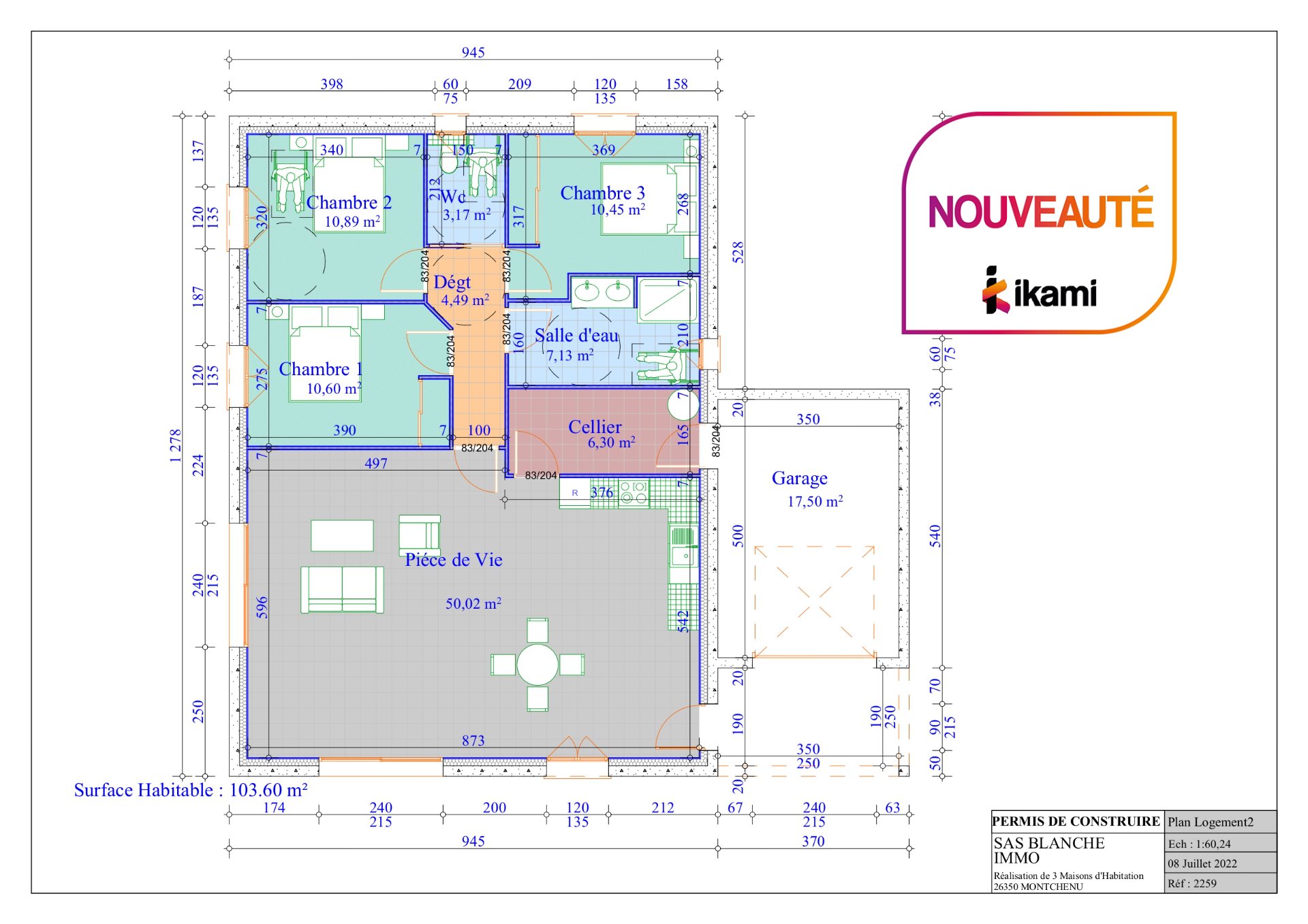 Maison à vendre, 103m², Montchenu
