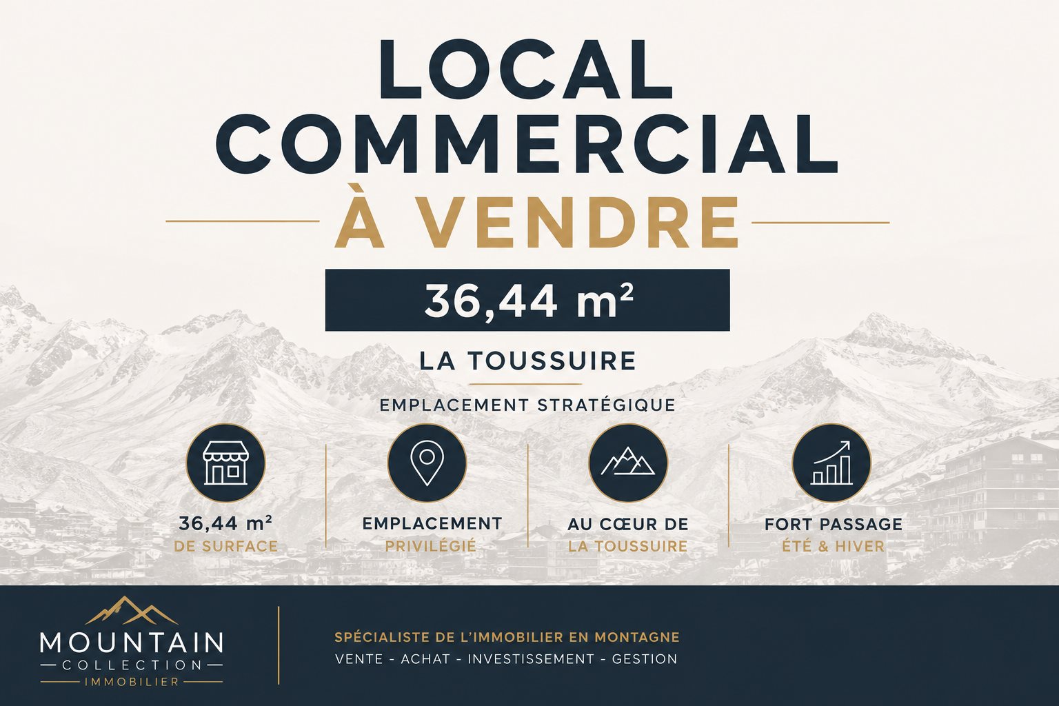 Maison à vendre, 36m², Fontcouverte-la-Toussuire (La Toussuire)