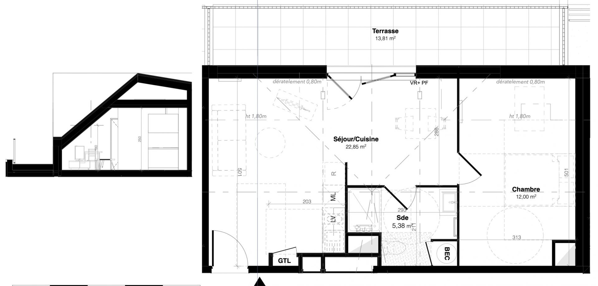 Appartement à vendre, 40m², Perros-Guirec