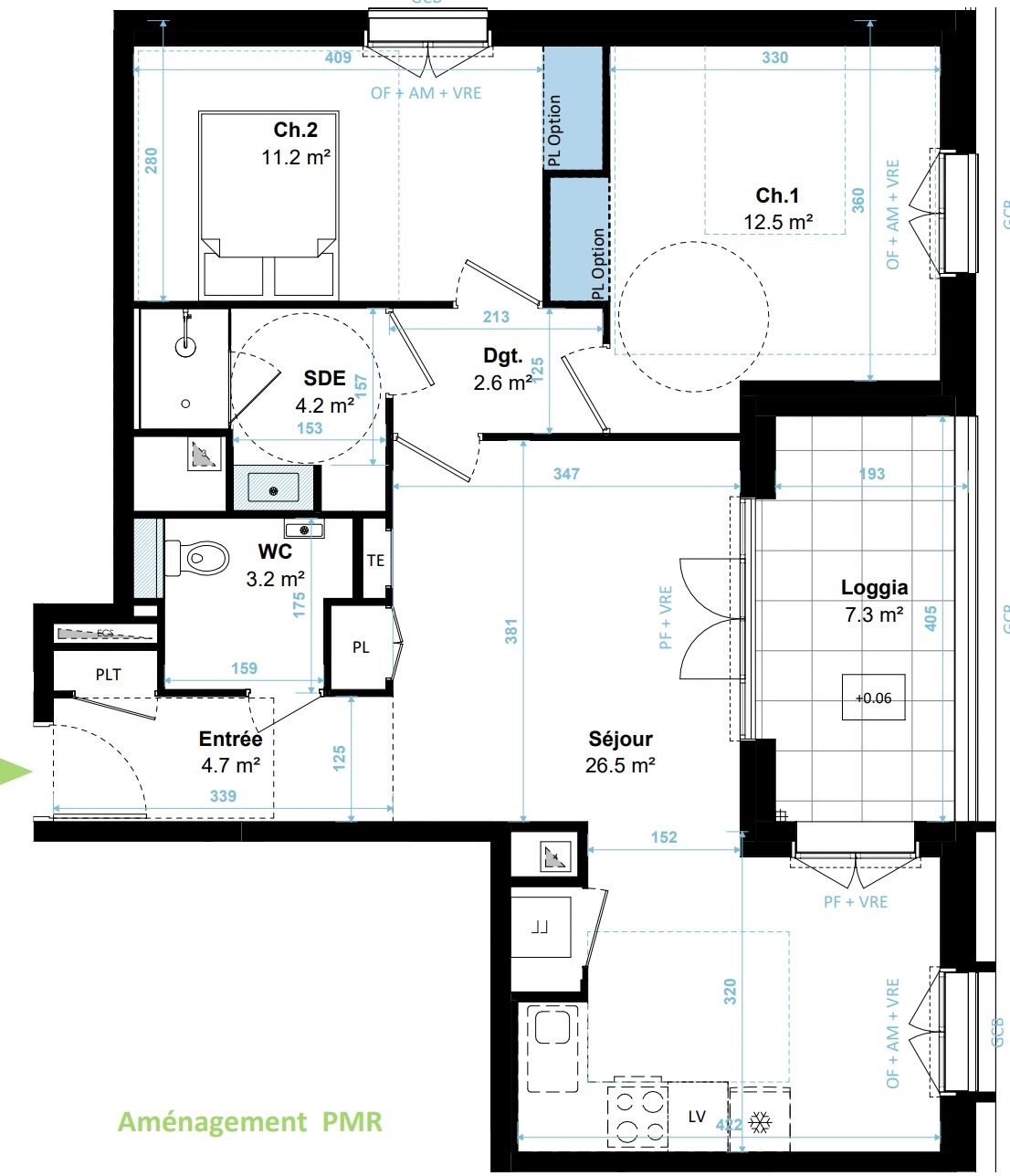 Appartement à vendre, 65m², Plérin