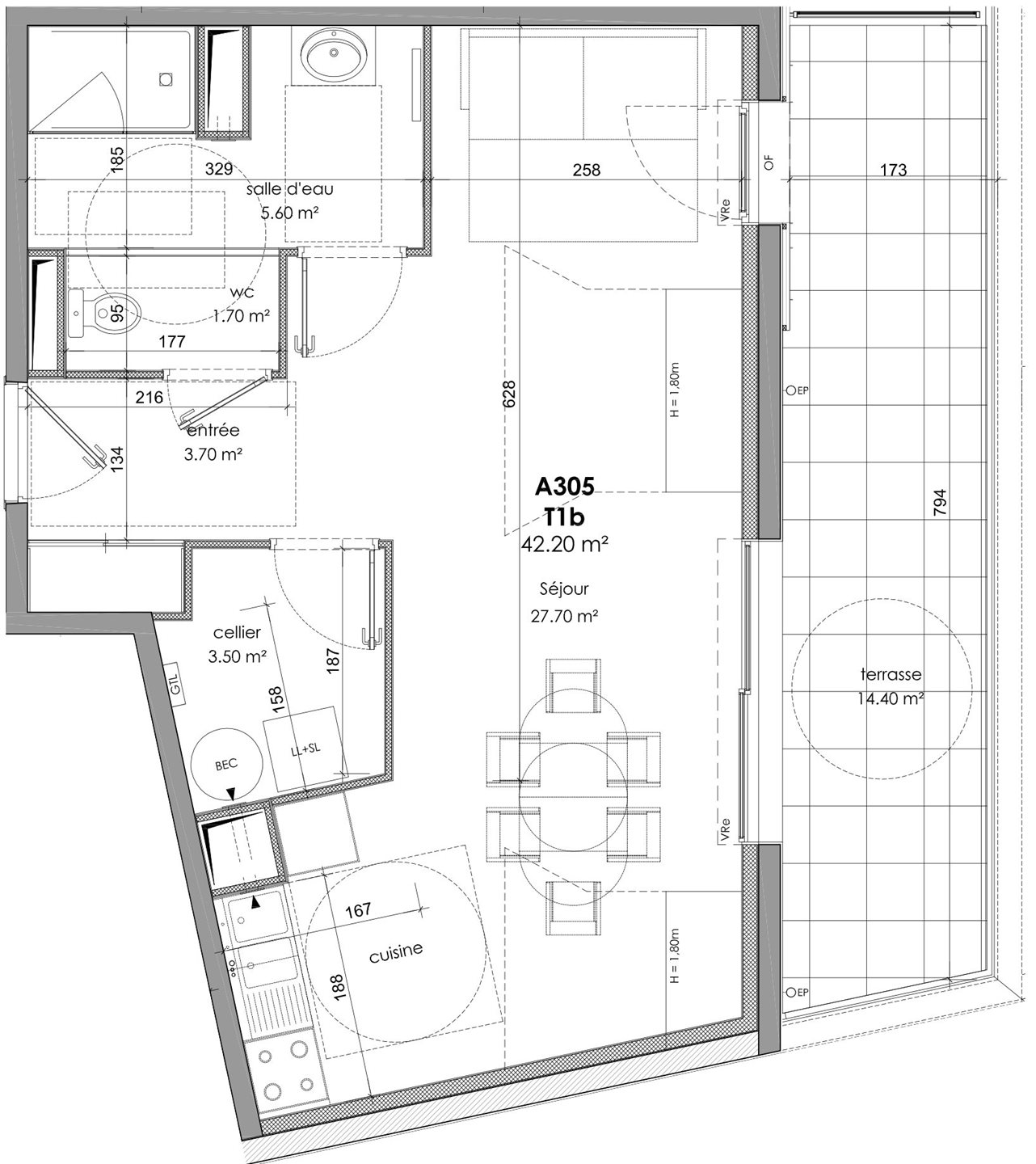 Appartement à vendre, 51m², Trégastel