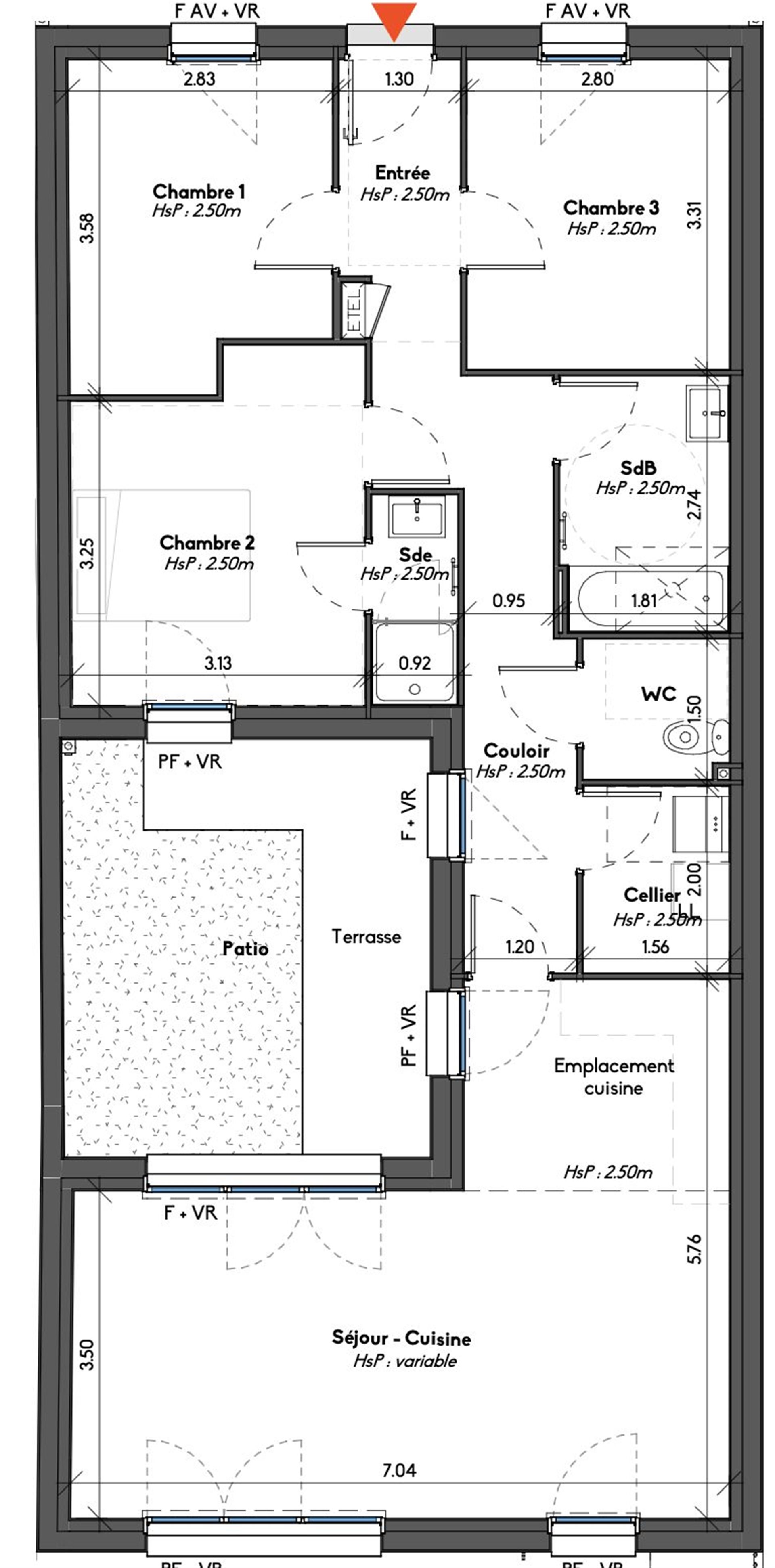 Maison à vendre, 85m², Avrillé