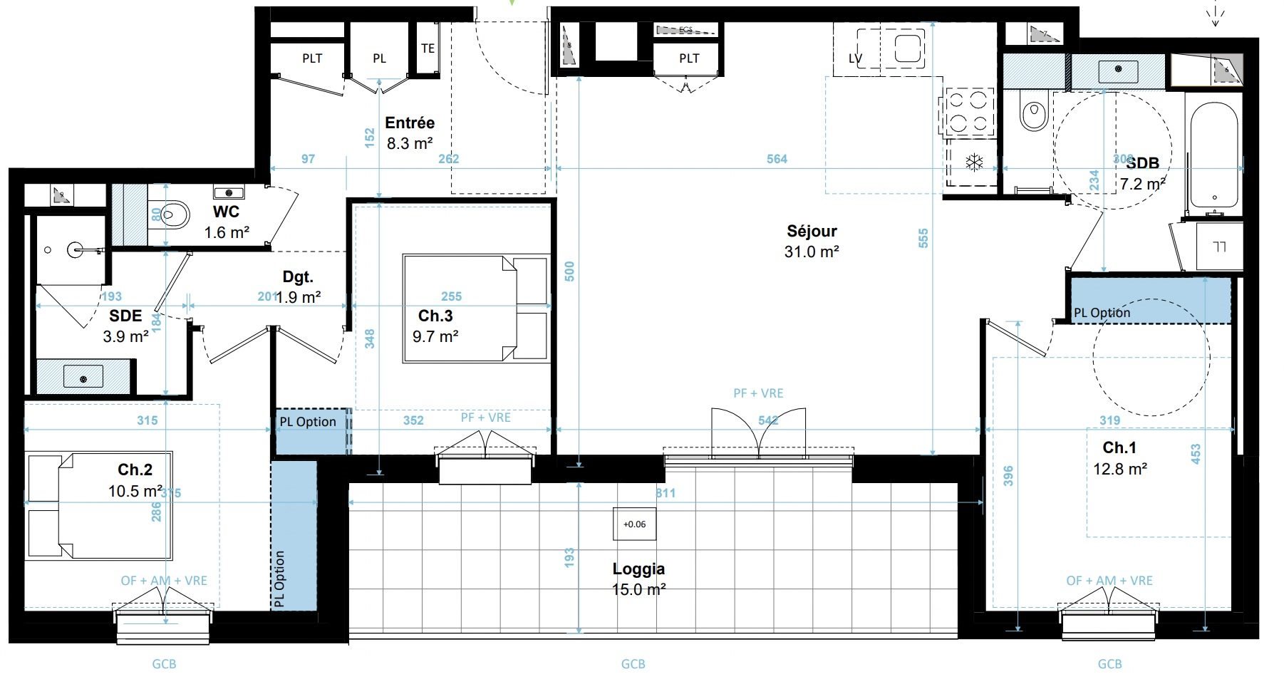 Appartement à vendre, 87m², Plérin