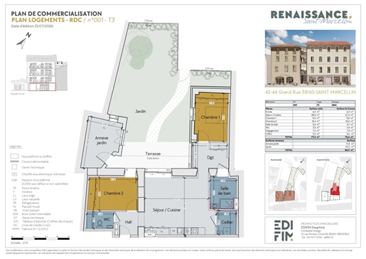 3 pièces 77 m² · à Saint-Marcellin · 77 m² · 270 000 €