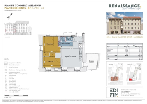 3 pièces 52 m² · à Saint-Marcellin · 52 m² · 185 000 €