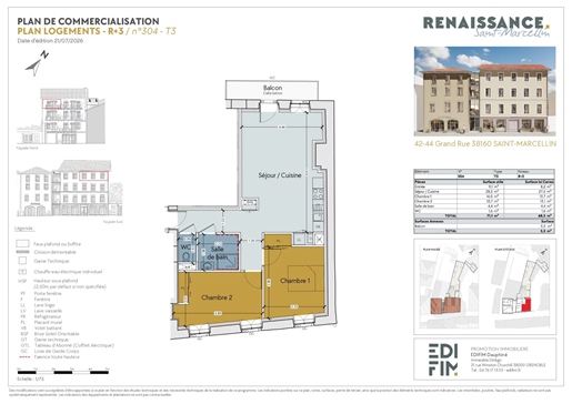 3 pièces 68 m² · à Saint-Marcellin · 68 m² · 268 000 €