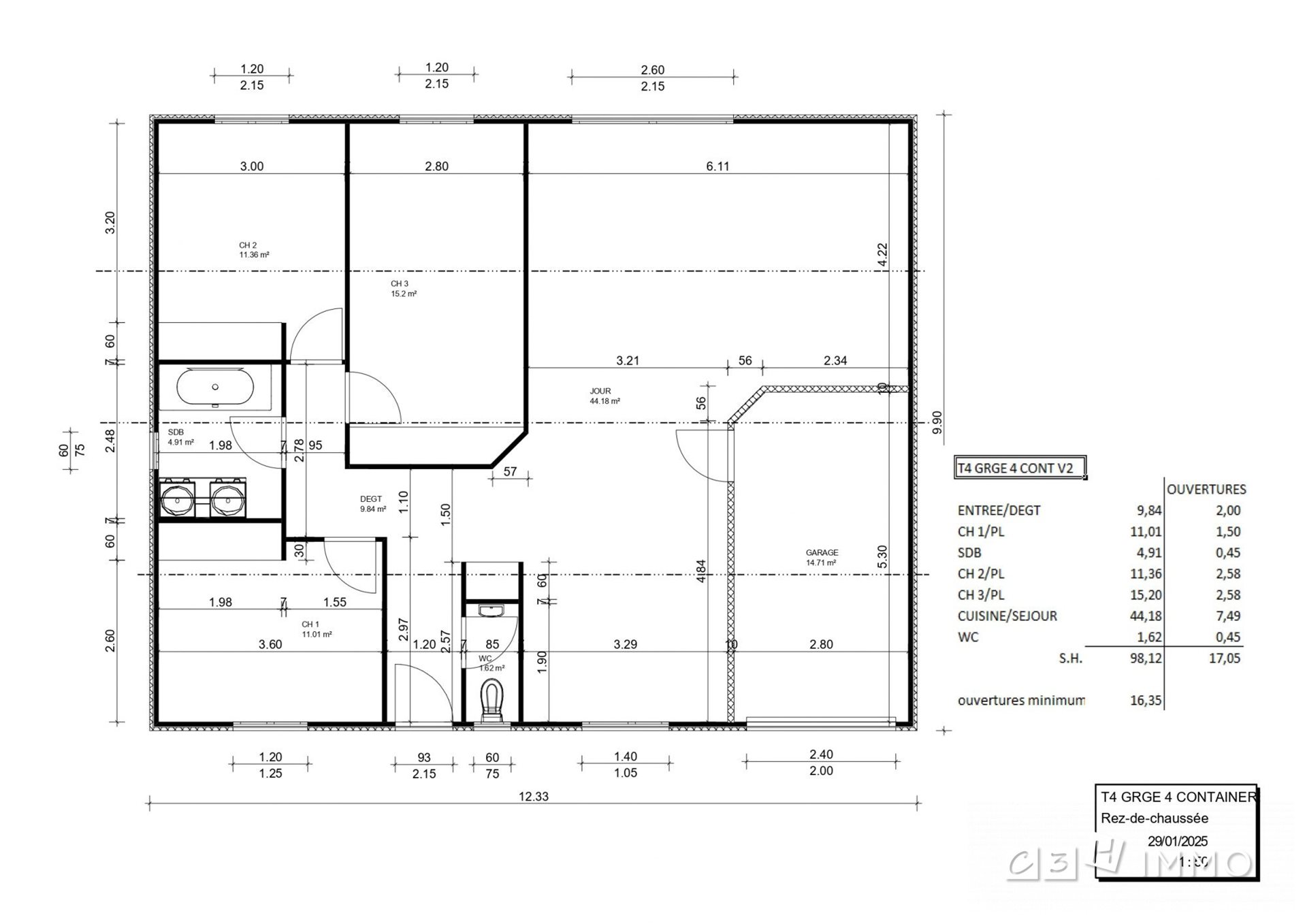 Maison à vendre, 98m², Le Fauga