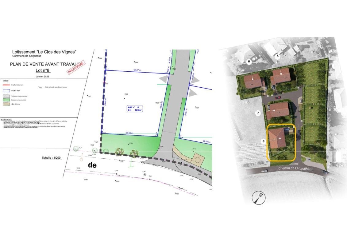 Sale of buildable plots in Seignosse, just steps from the ocean – Le Clos des Vignes - Vue 3