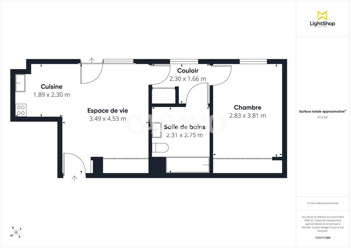 Appartement à vendre, 41m², Asnières-sur-Seine
