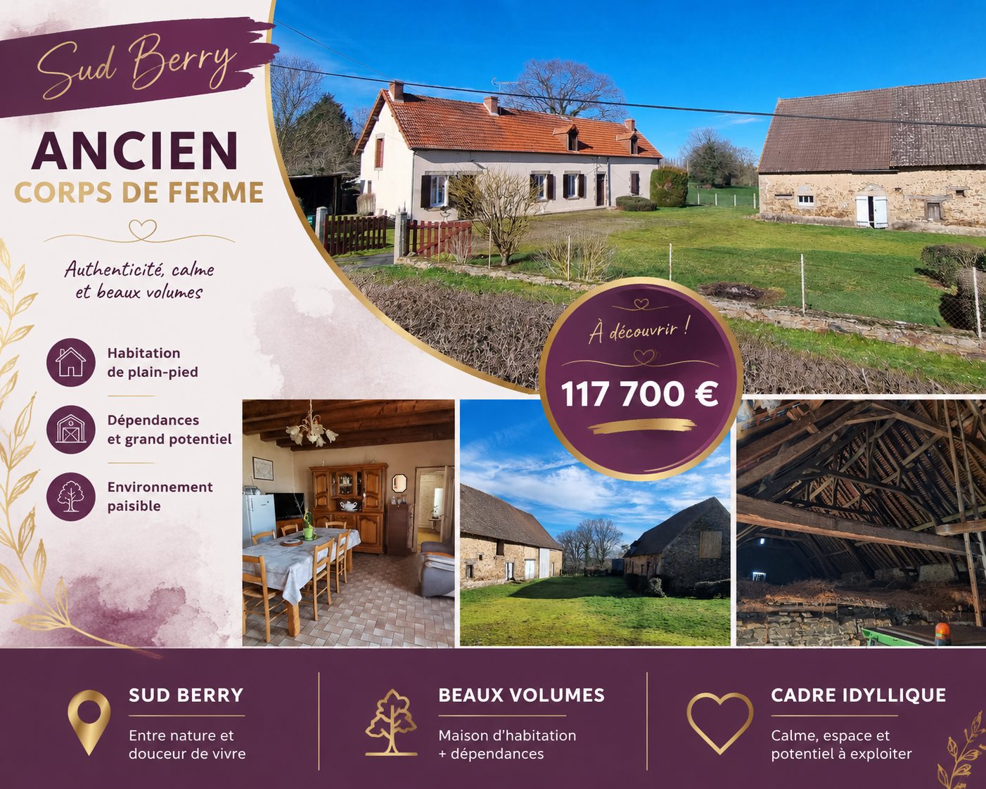 Maison à vendre, 85m², Pouligny-Notre-Dame