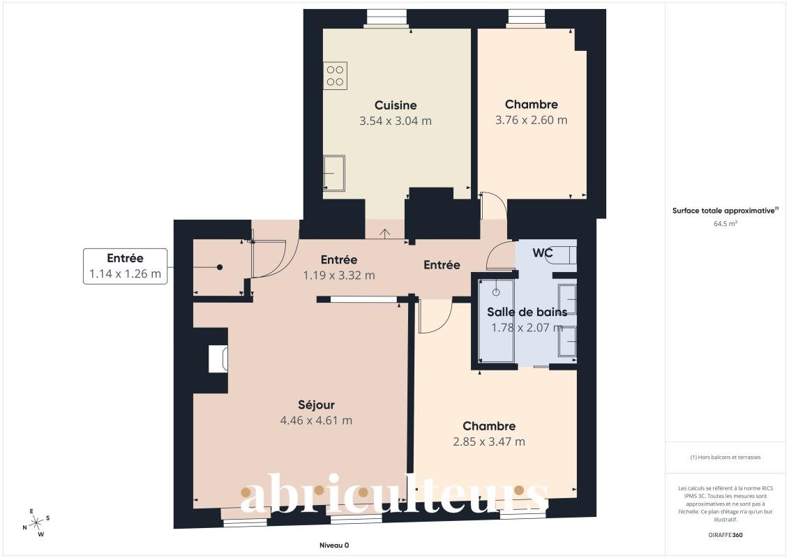 Appartement à louer, 65m², Callian