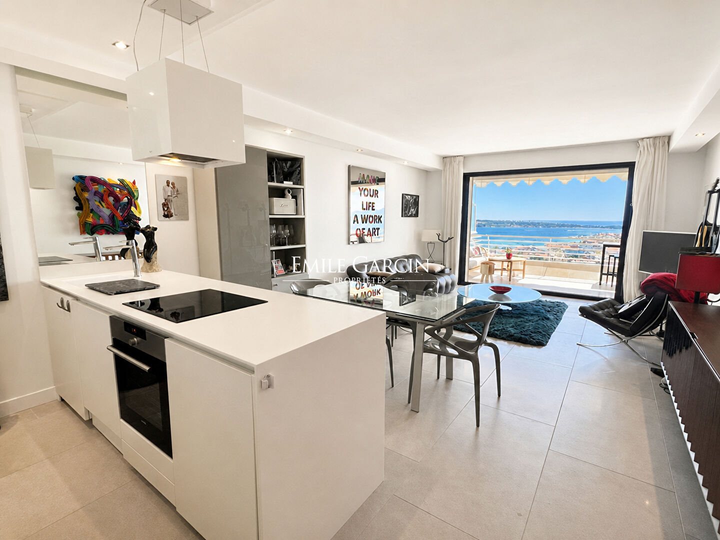 For sale - Côte d'Azur - Cannes - Basse Californie district - Apartment with panoramic sea... - View 3
