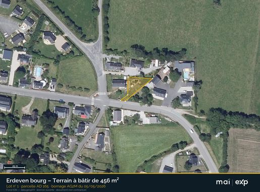 Terrain 456 m² · à Erdeven · 155 000 €