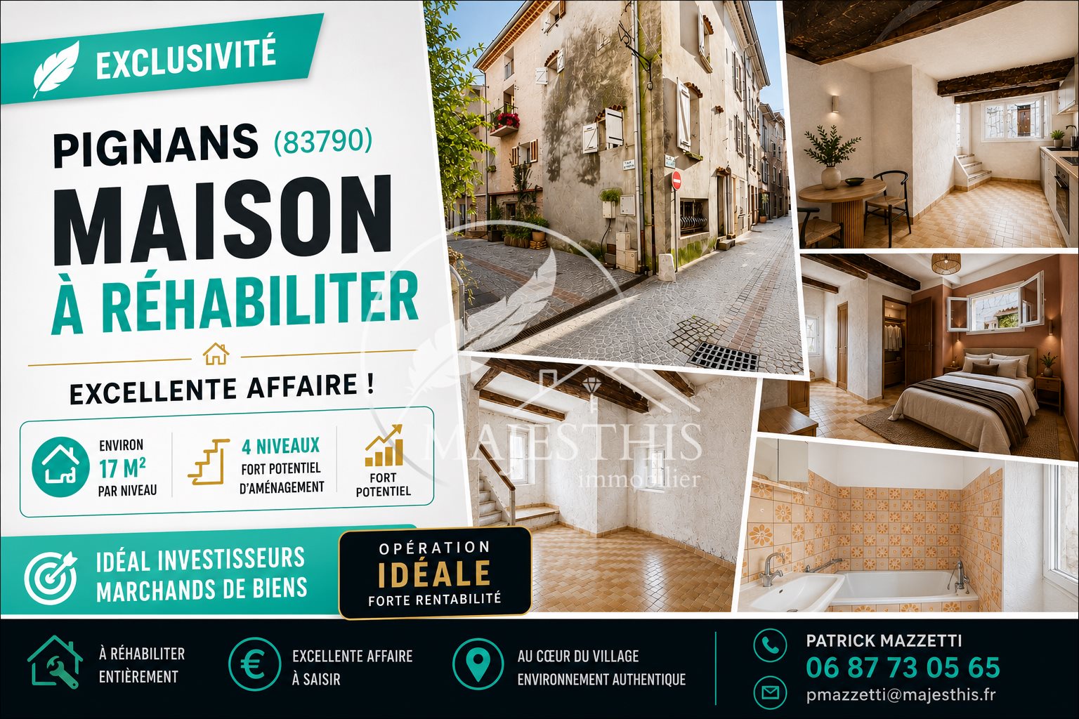 Maison à vendre, 70m², Pignans