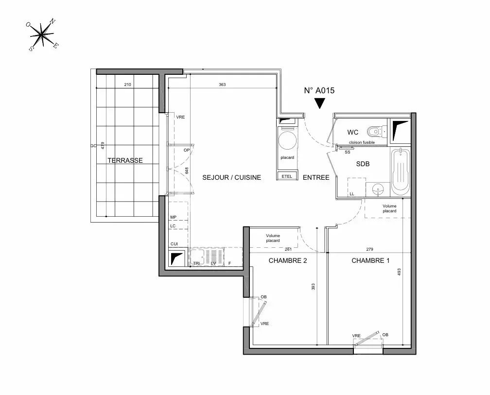 Appartement à vendre, 57m², Marseillan