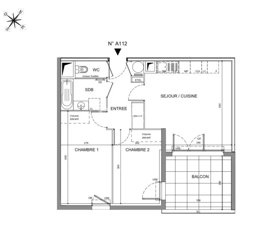 Appartement à vendre, 56m², Marseillan
