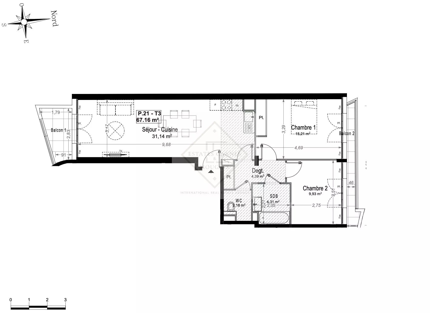 Appartement à vendre, 67m², Antibes