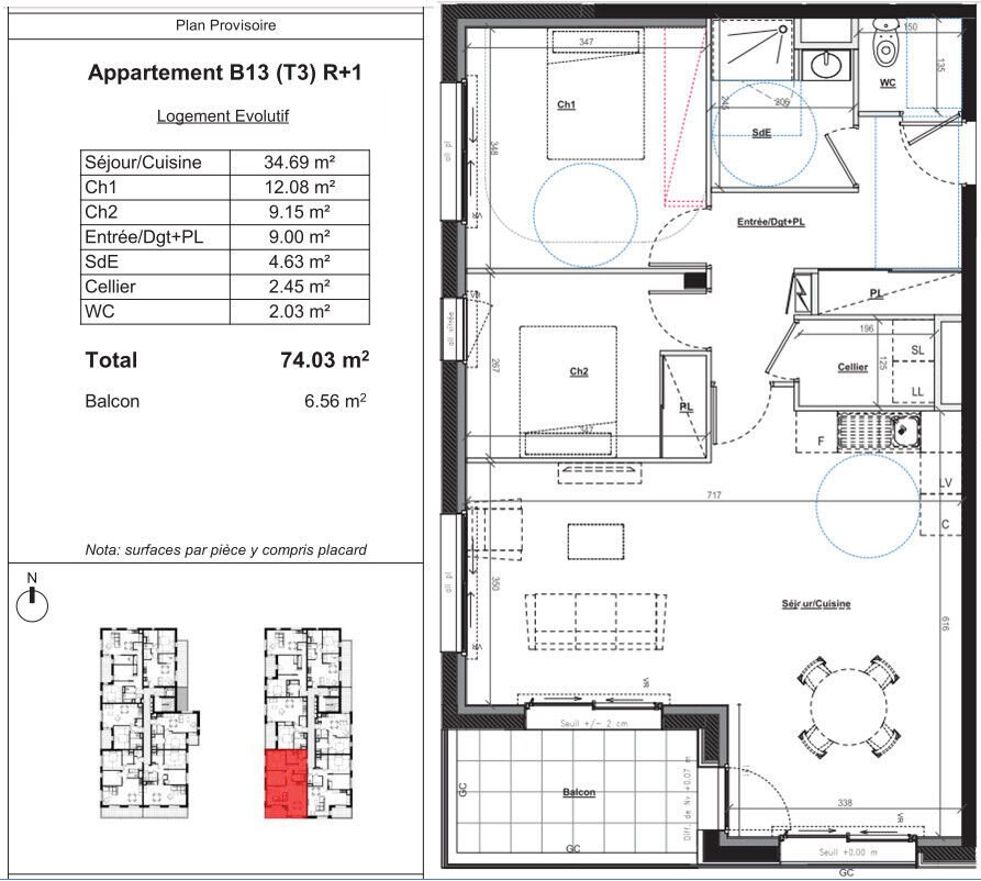 Appartement à vendre, 74m², Retiers