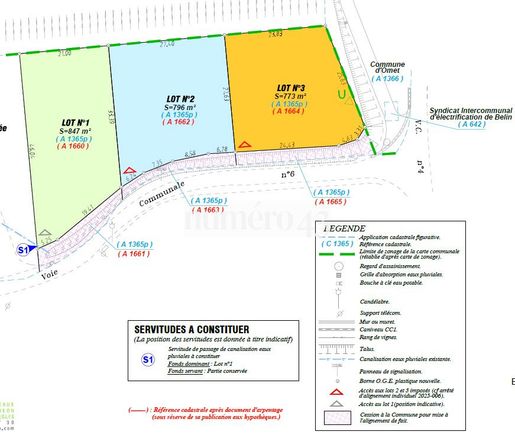 Terrain, terrain 847 m² — Omet (Gironde) · 65 000 €