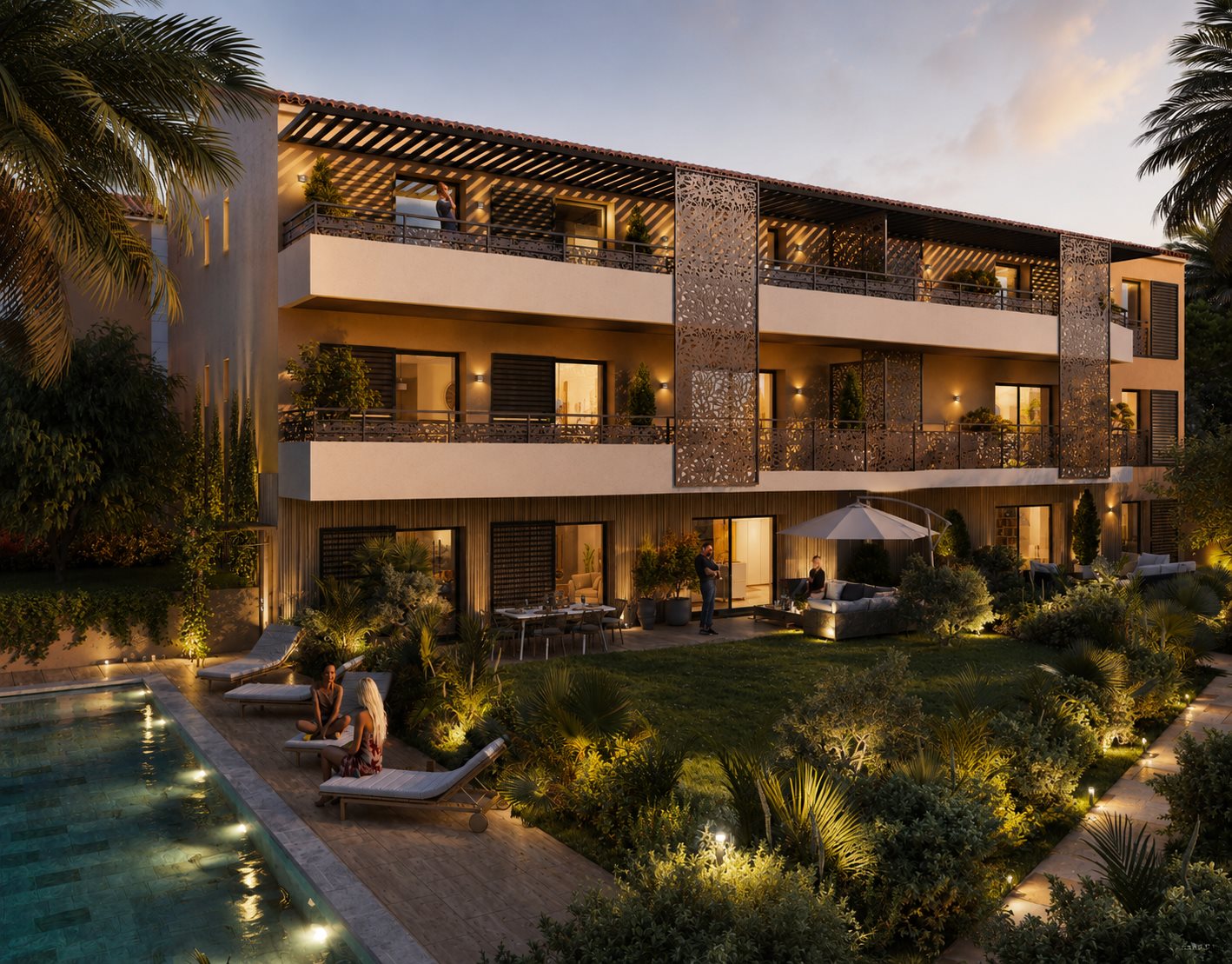 Terrace Living Above Saint-Tropez — 3 Bedrooms, Southwest Light - Vue 6