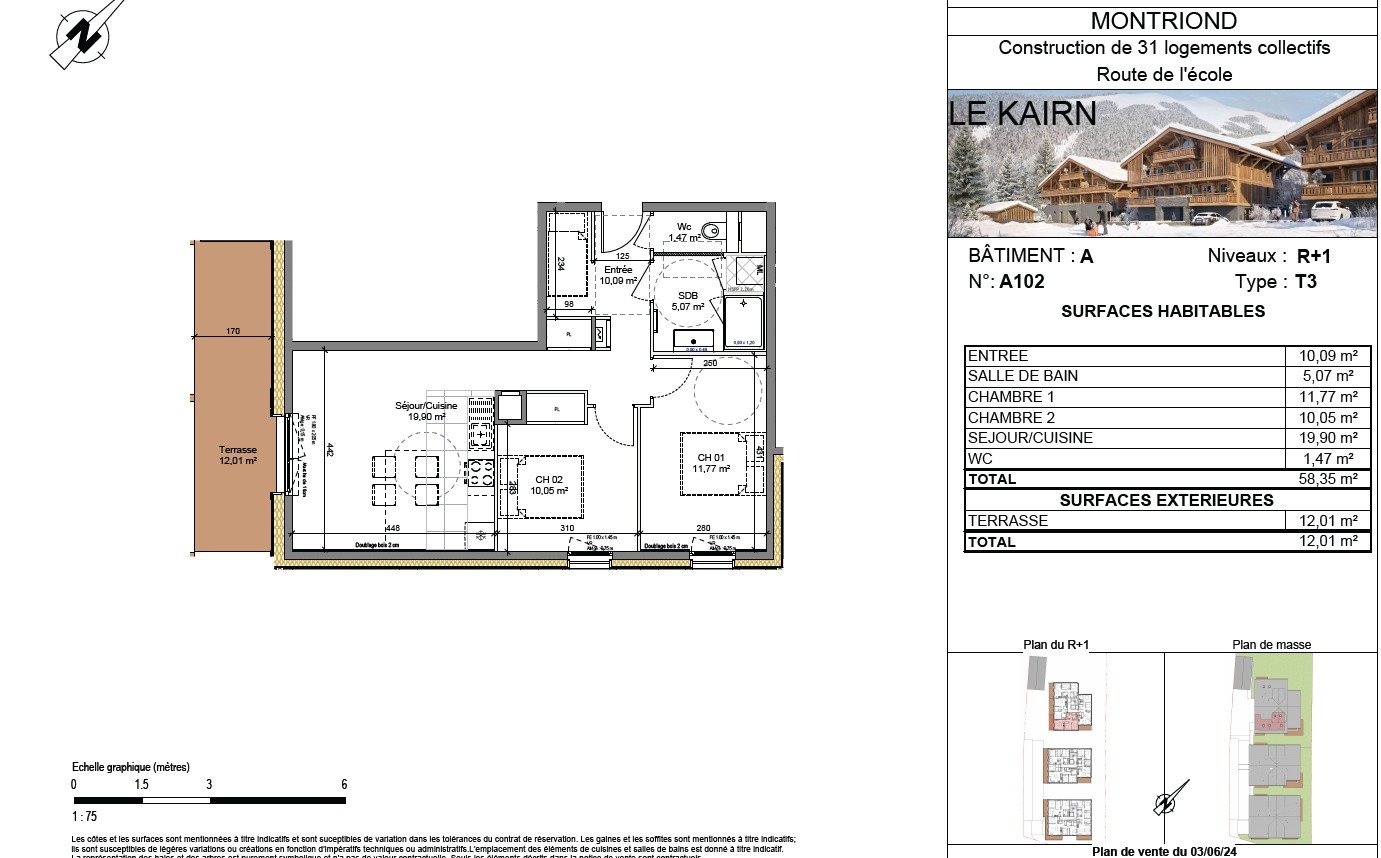 Appartement à vendre, 58m², Montriond