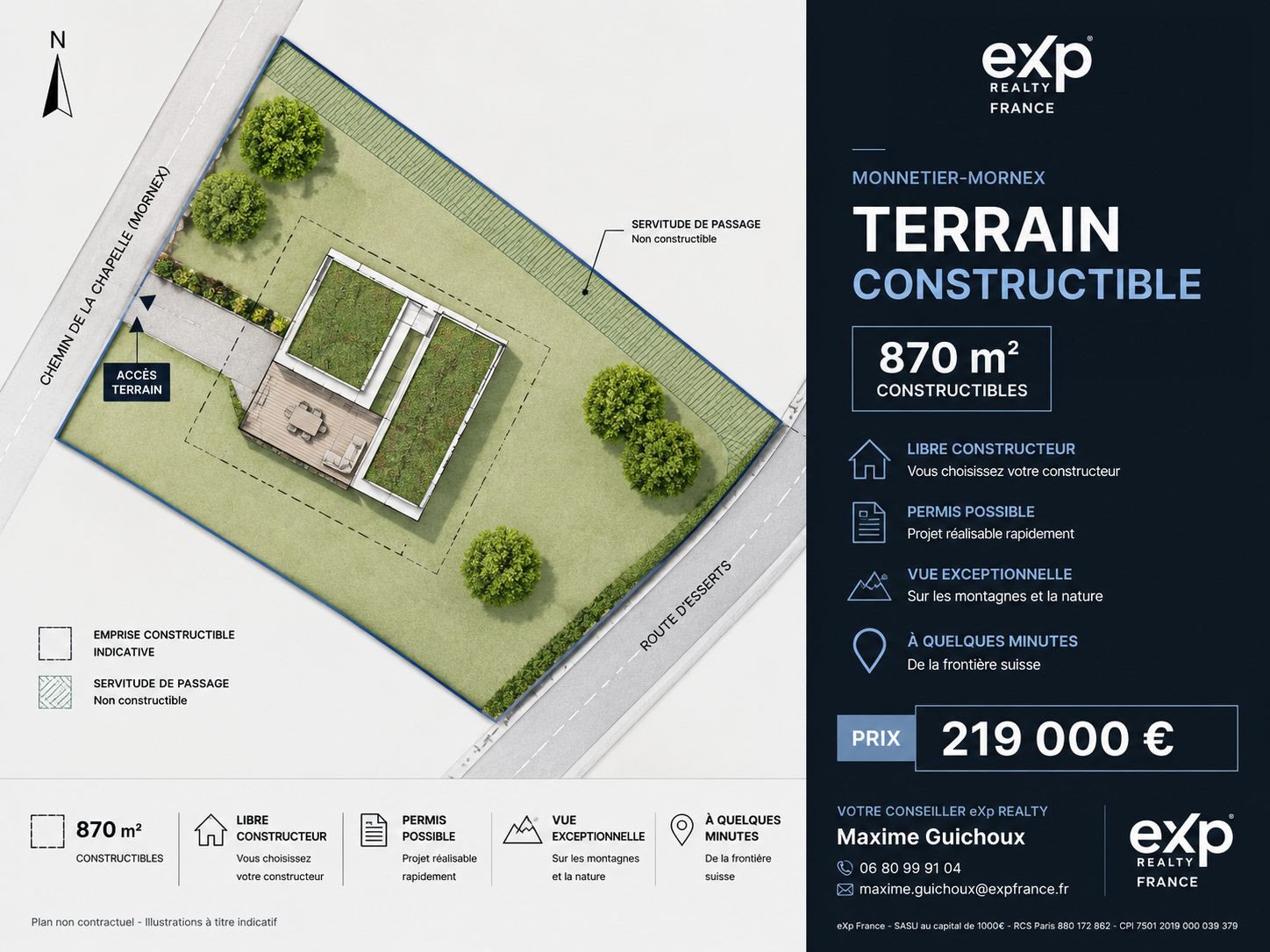 Free Builder Plot in Monnetier-Mornex, Monnetier-Mornex