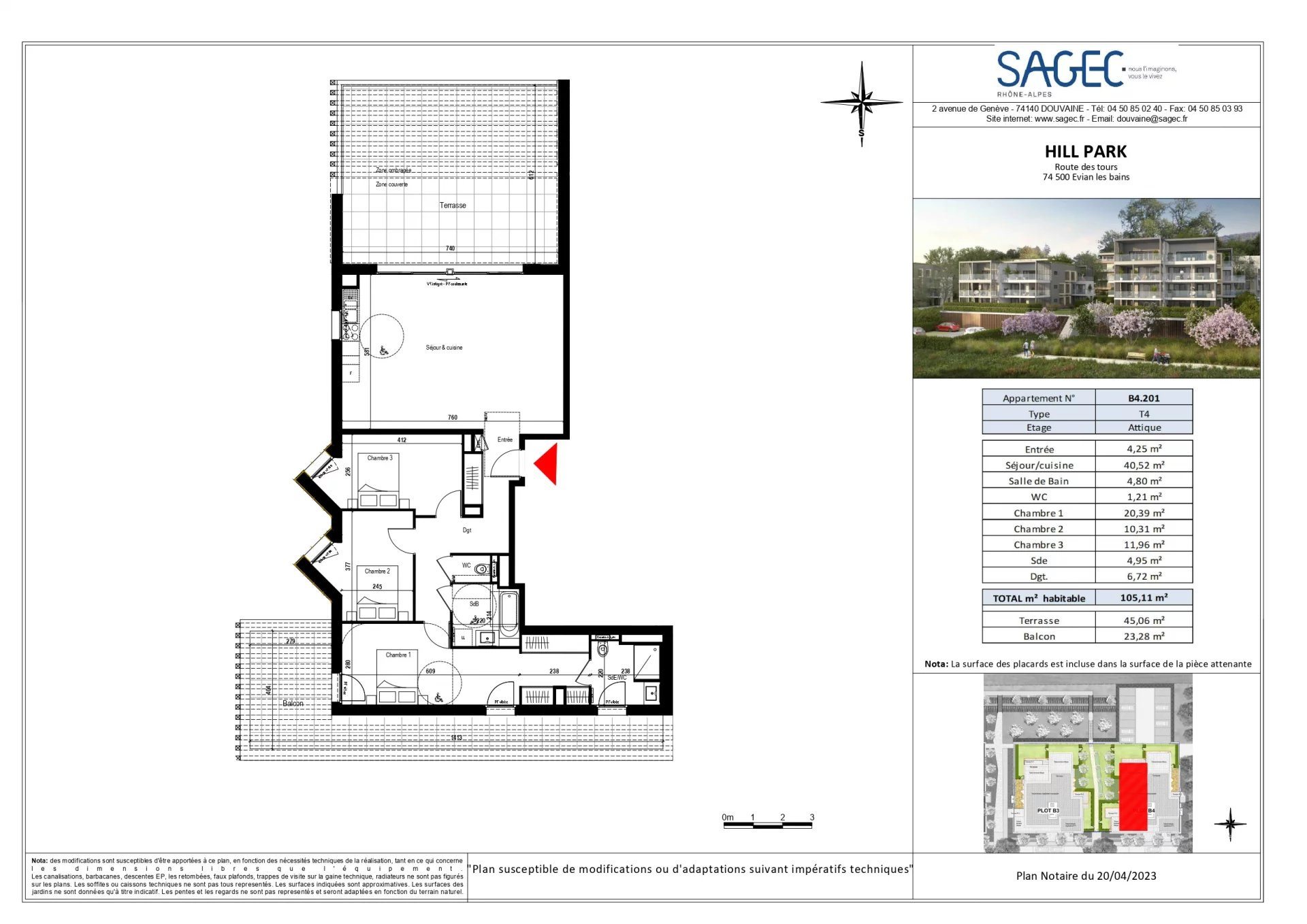 Appartement à vendre, 105m², Evian-les-Bains