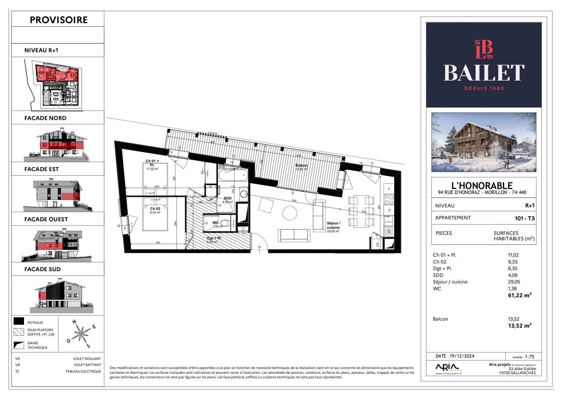 Appartement à vendre, 60m², Morillon