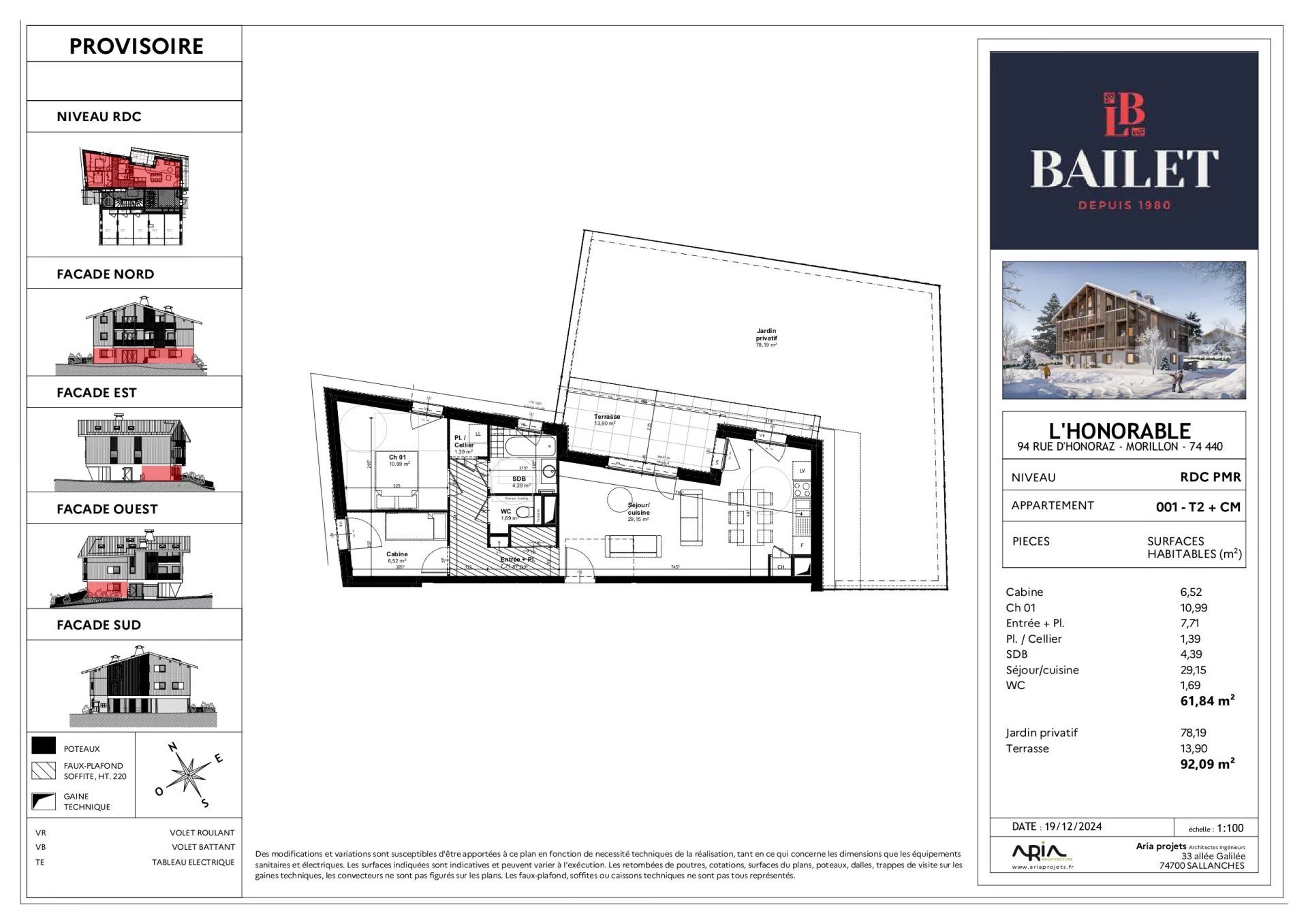 Appartement à vendre, 60m², Morillon