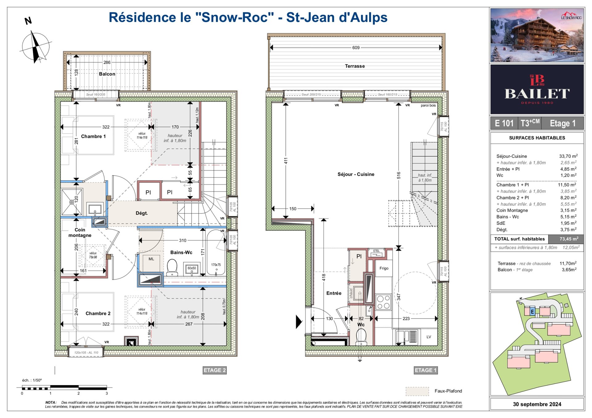 Appartement à vendre, 85m², Saint-Jean-d'Aulps