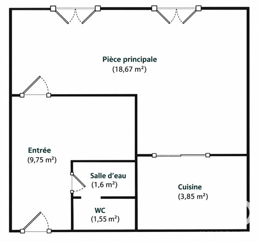 Appartement 1 pièce 40 m² · à Neuilly-sur-Seine · 40 m² · 415 000 €