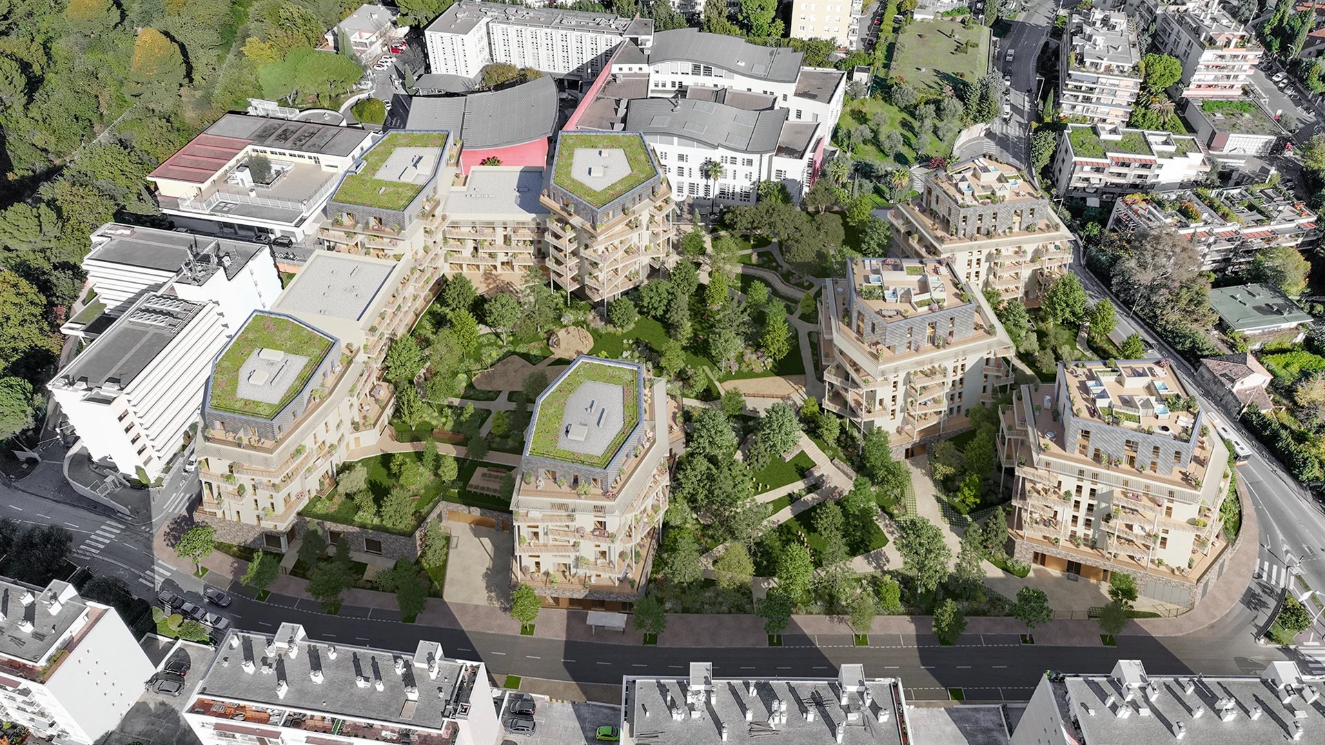 Nice (Cimiez) - Off-plan 2-bedroom apartment with terrace and parking - Vue 6